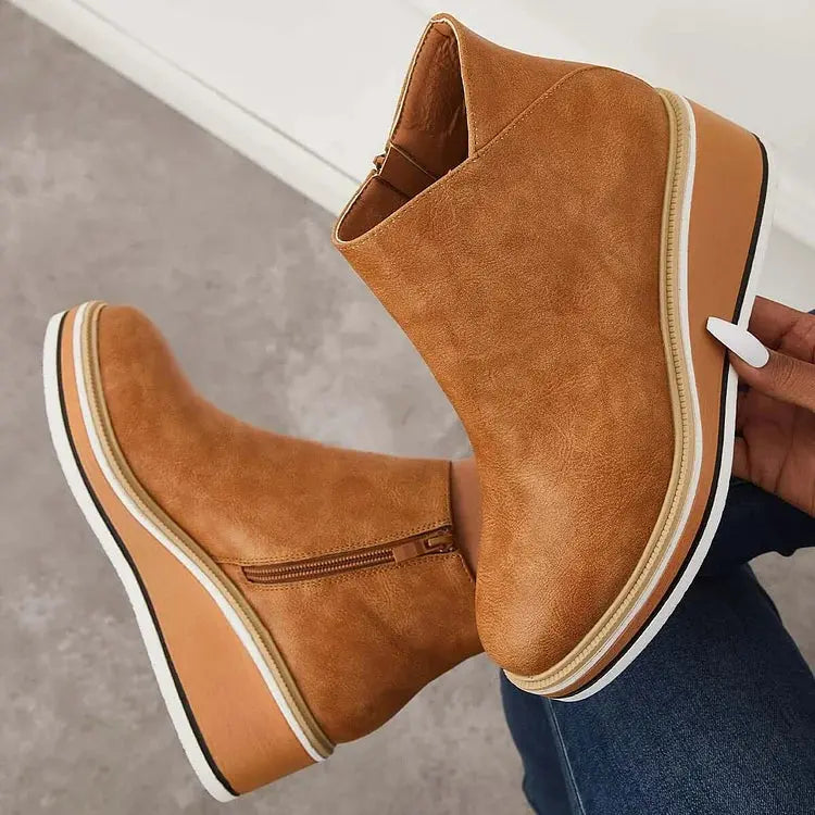 Julie™ - Bottes Élégantes Doublées en Laine 
