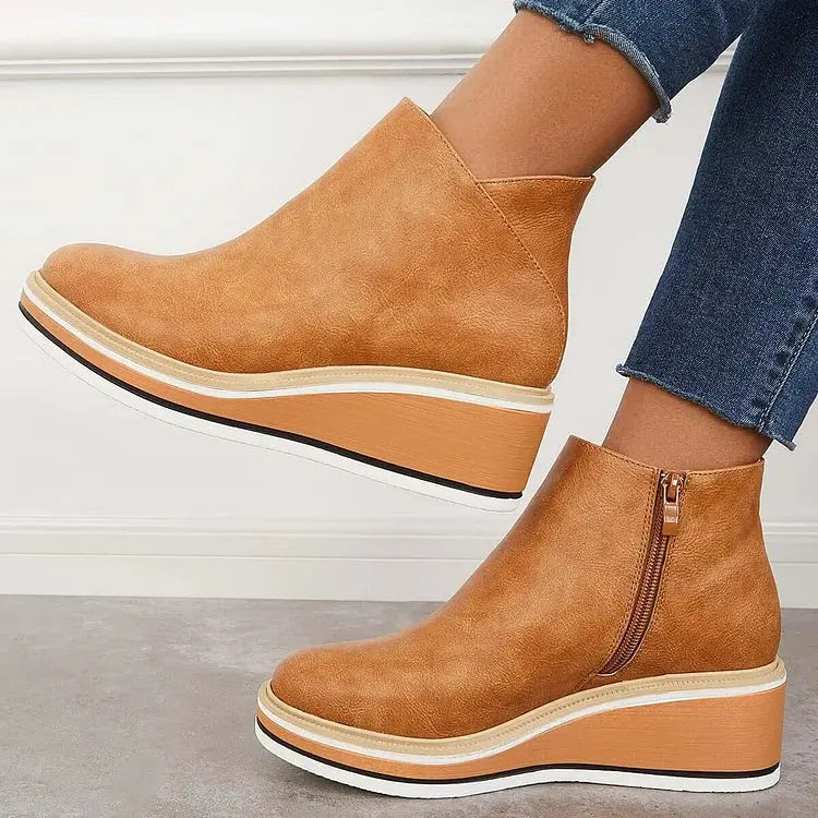 Julie™ - Bottes Élégantes Doublées en Laine 
