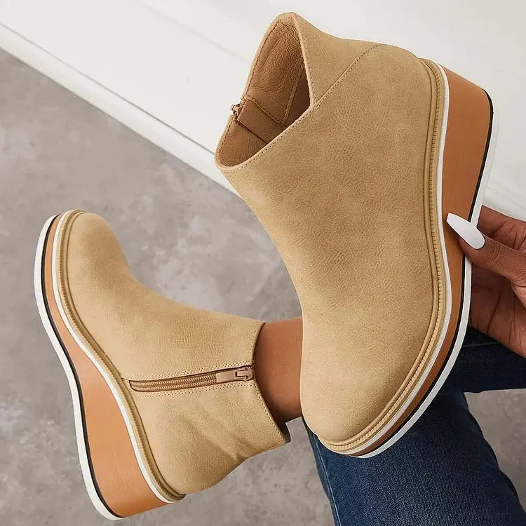 Julie™ - Bottes Élégantes Doublées en Laine 
