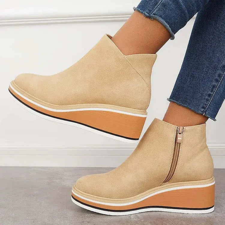Julie™ - Bottes Élégantes Doublées en Laine 