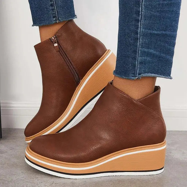 Julie™ - Bottes Élégantes Doublées en Laine 