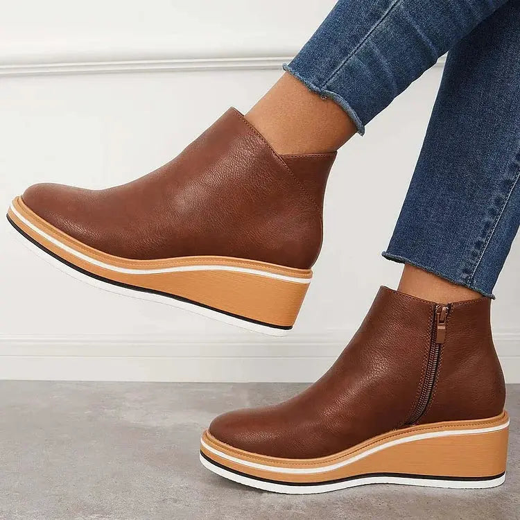 Julie™ - Bottes Élégantes Doublées en Laine 
