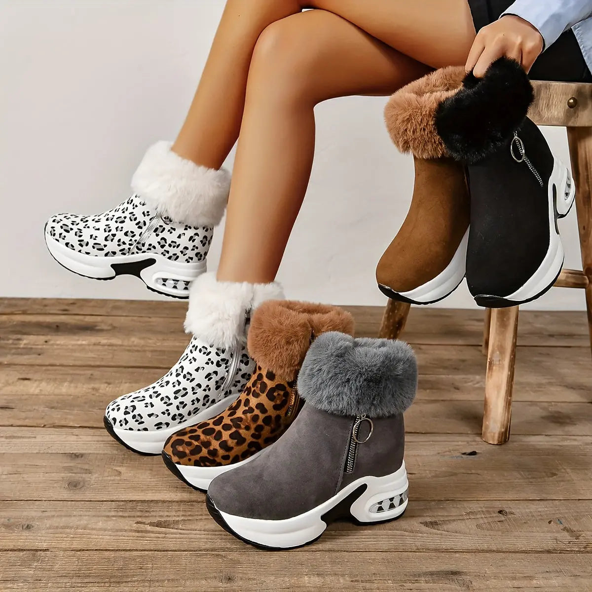 LUCIE – Bottines orthopédiques à plateforme pour femmes | Confort & élégance 