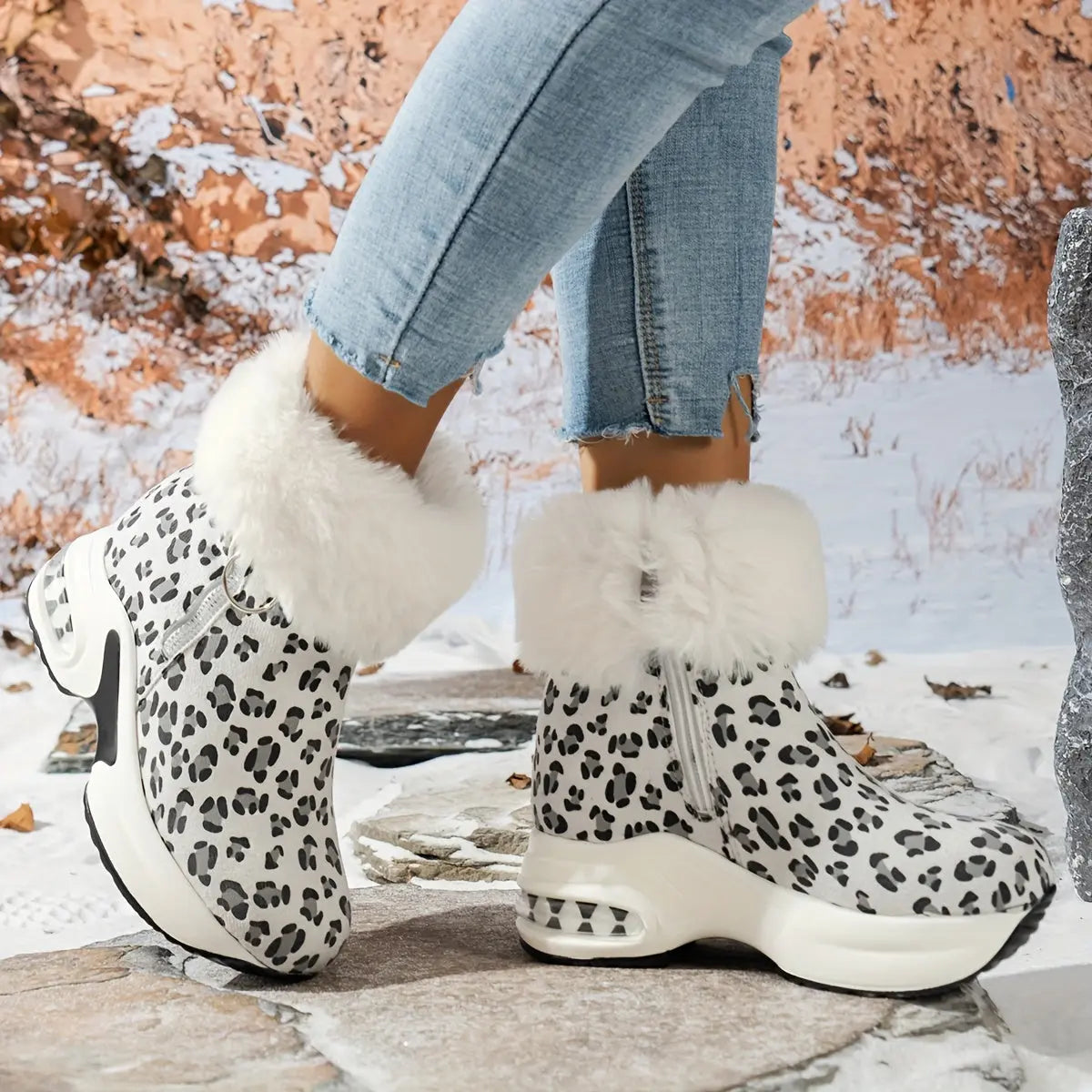 LUCIE – Bottines orthopédiques à plateforme pour femmes | Confort & élégance 