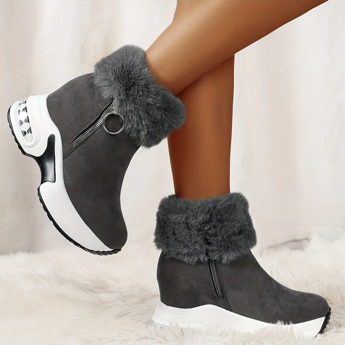 LUCIE – Bottines orthopédiques à plateforme pour femmes | Confort & élégance 