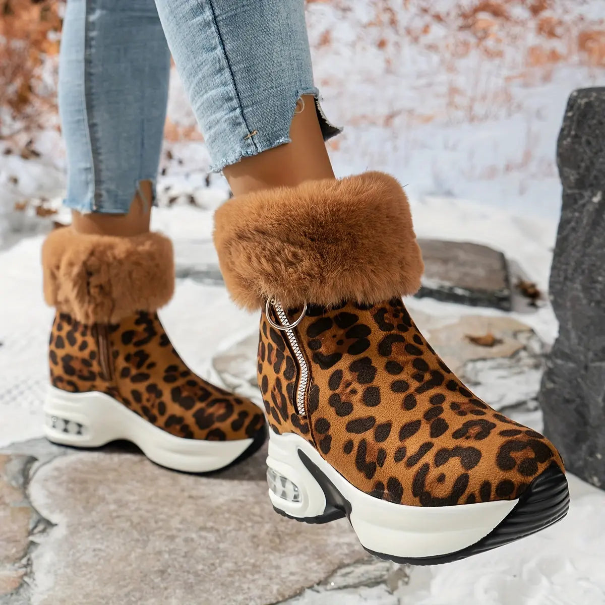 LUCIE – Bottines orthopédiques à plateforme pour femmes | Confort & élégance 