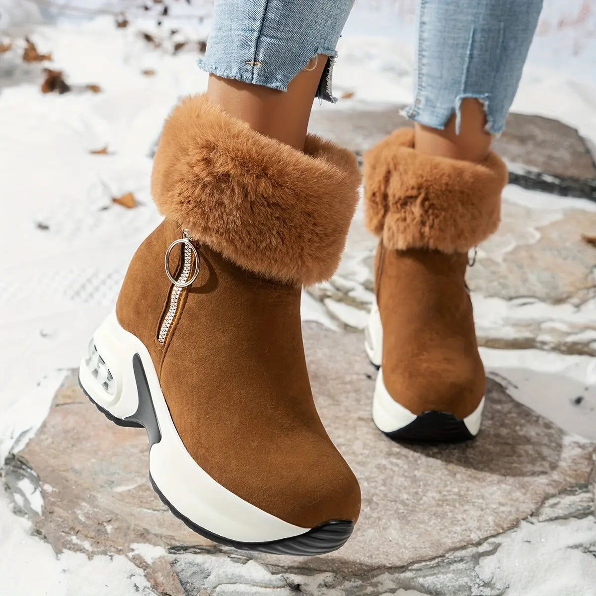 LUCIE – Bottines orthopédiques à plateforme pour femmes | Confort & élégance 