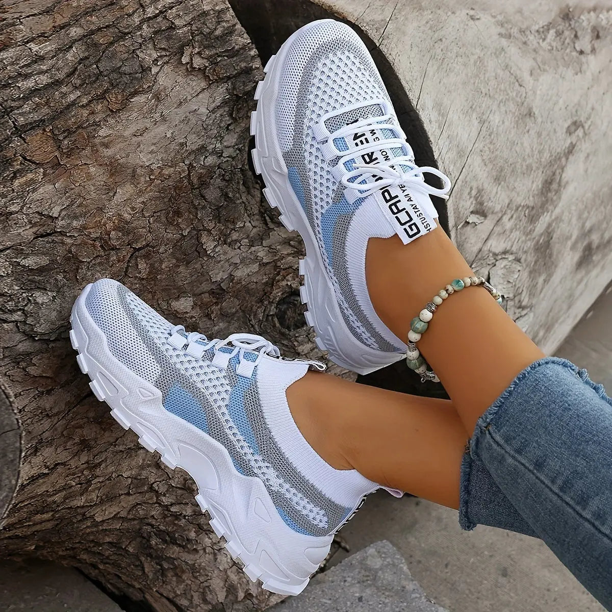 MARGUERITE – Baskets orthopédiques colorblock pour femmes | Confort & Style 