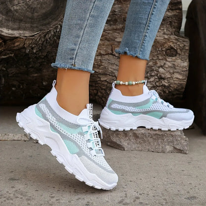MARGUERITE – Baskets orthopédiques colorblock pour femmes | Confort & Style 