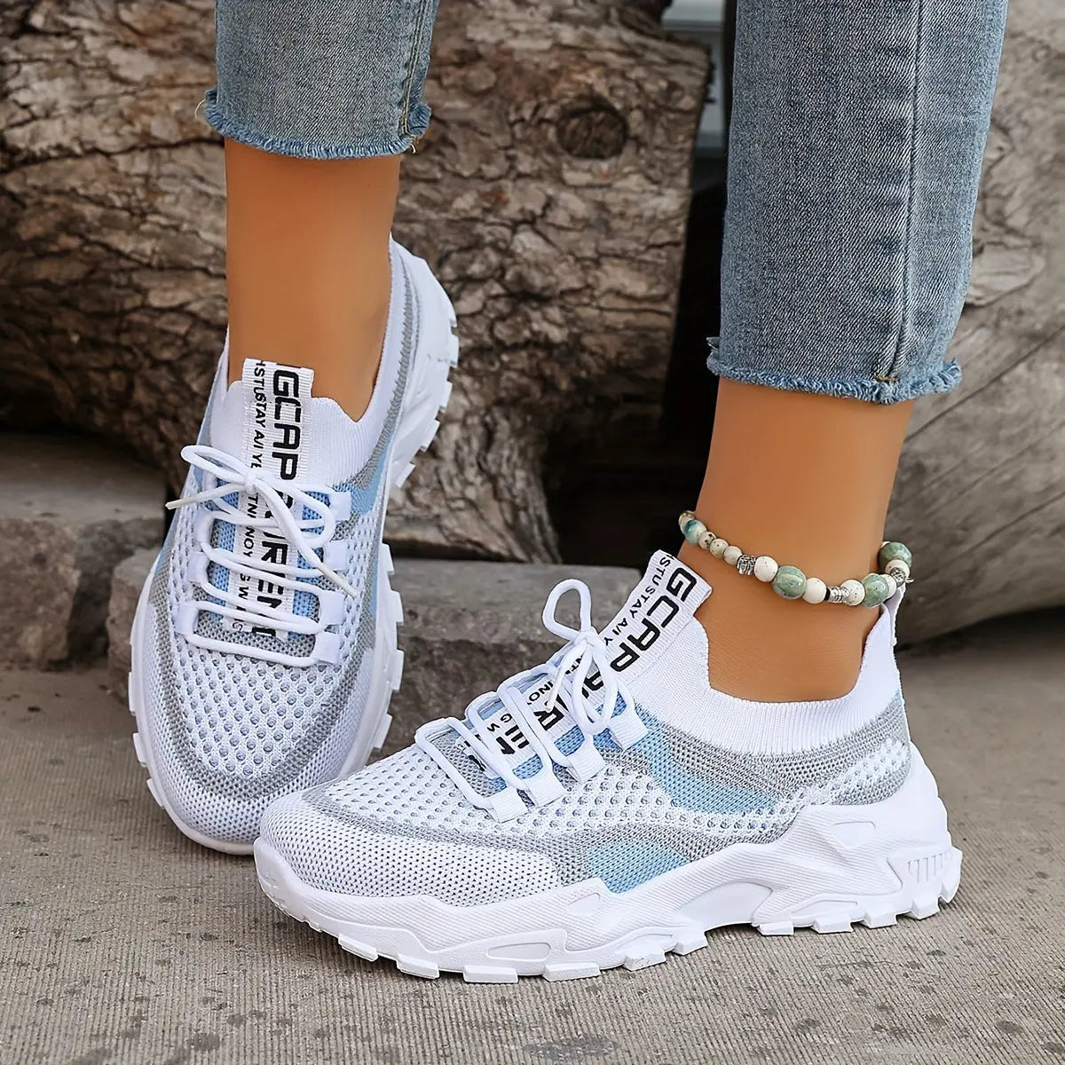 MARGUERITE – Baskets orthopédiques colorblock pour femmes | Confort & Style 