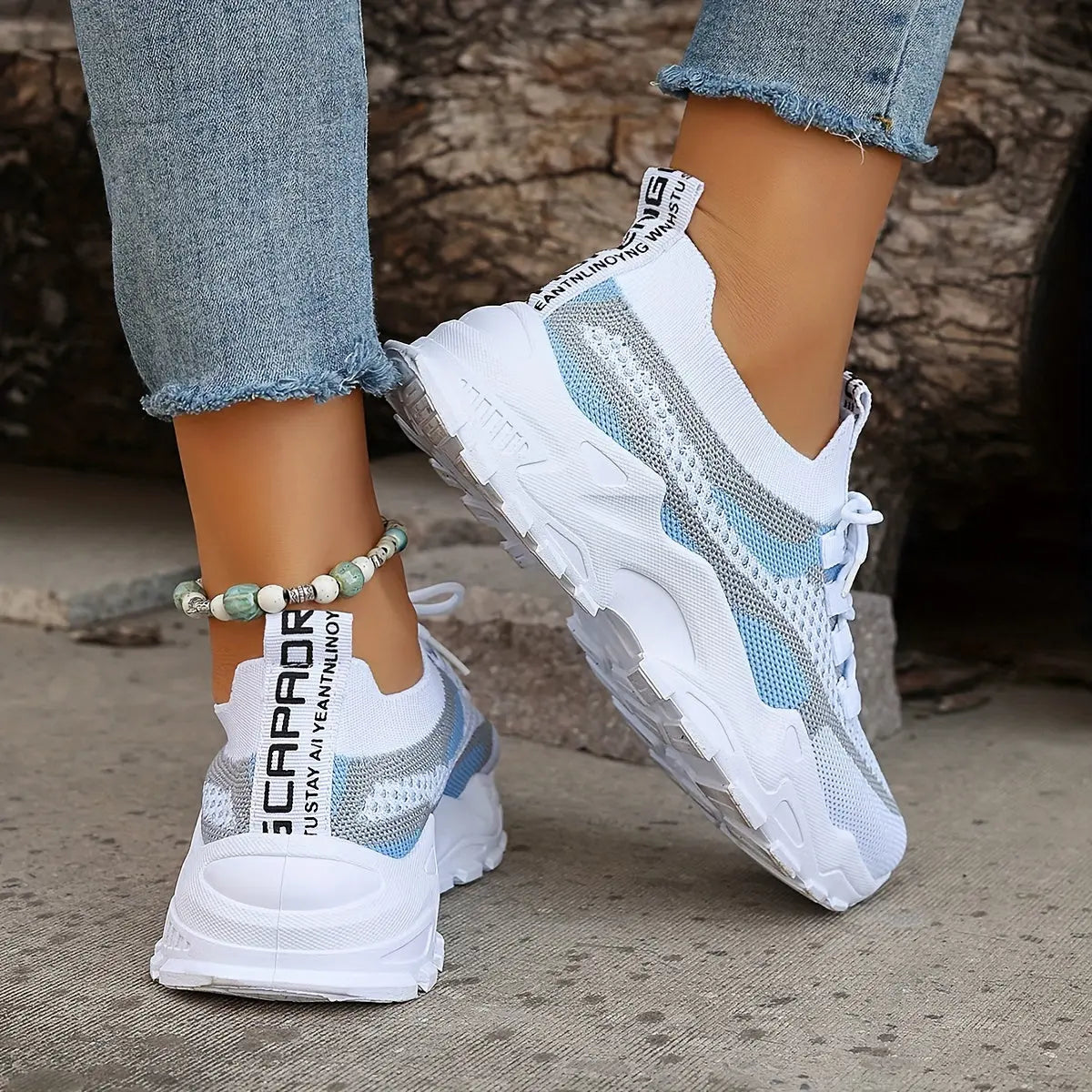 MARGUERITE – Baskets orthopédiques colorblock pour femmes | Confort & Style 