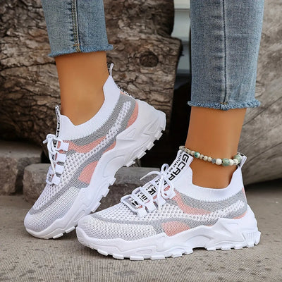 MARGUERITE – Baskets orthopédiques colorblock pour femmes | Confort & Style 