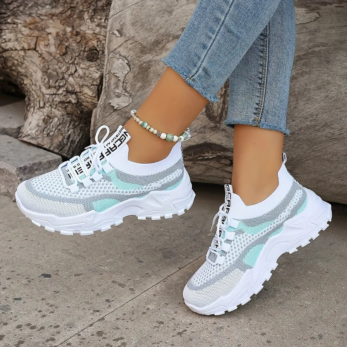 MARGUERITE – Baskets orthopédiques colorblock pour femmes | Confort & Style 