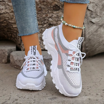MARGUERITE – Baskets orthopédiques colorblock pour femmes | Confort & Style 