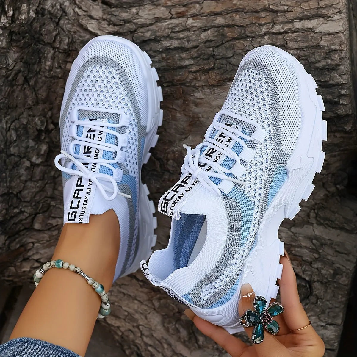 MARGUERITE – Baskets orthopédiques colorblock pour femmes | Confort & Style 