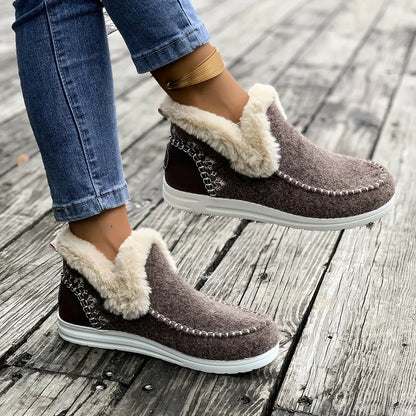 MIA – Bottines orthopédiques pour femmes | Doublées en peluche & confort hivernal 