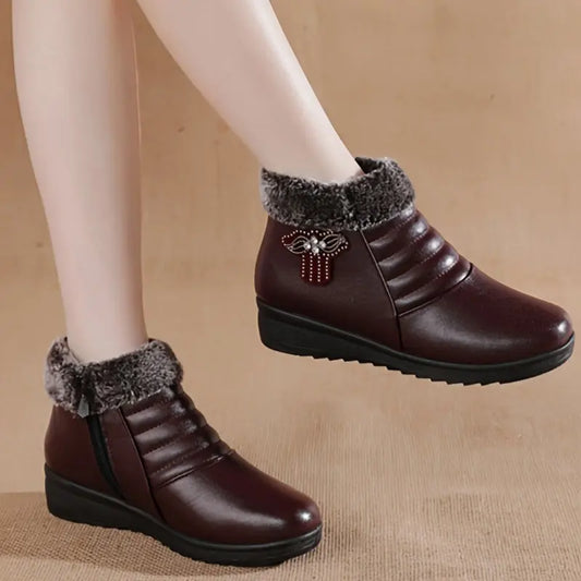 ÉMILIE – Bottines orthopédiques d'hiver pour femmes | Chaudes & Élégantes 
