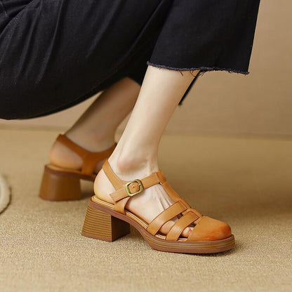 ZORA – Sandales orthopédiques à boucles et bout rond