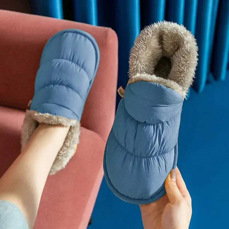 Pantoufles d'hiver en peluche 