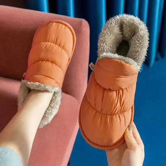 Pantoufles d'hiver en peluche 