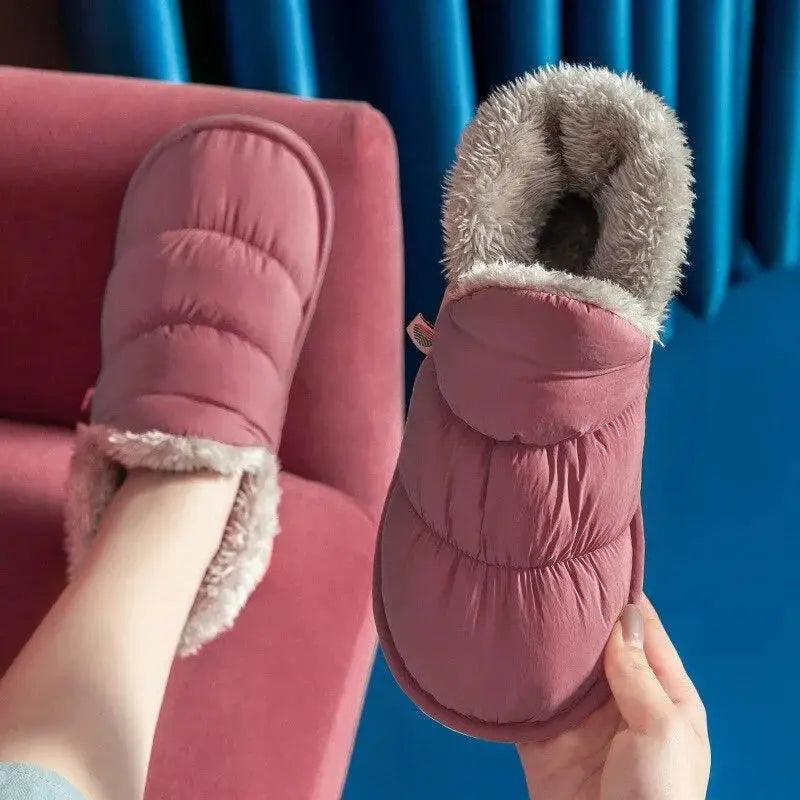 Pantoufles d'hiver en peluche 