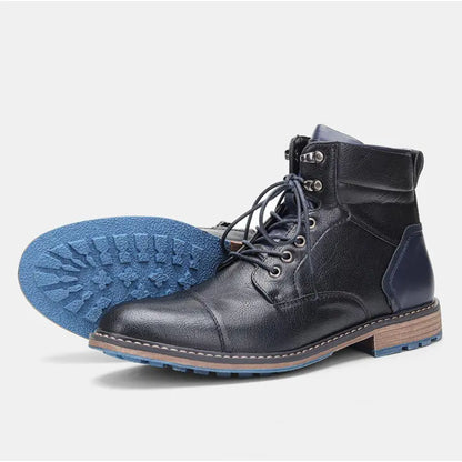LORIK – Bottines homme cuir vintage