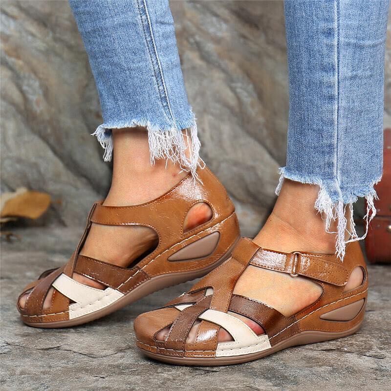 NOVA – Sandales orthopédiques vintage chic