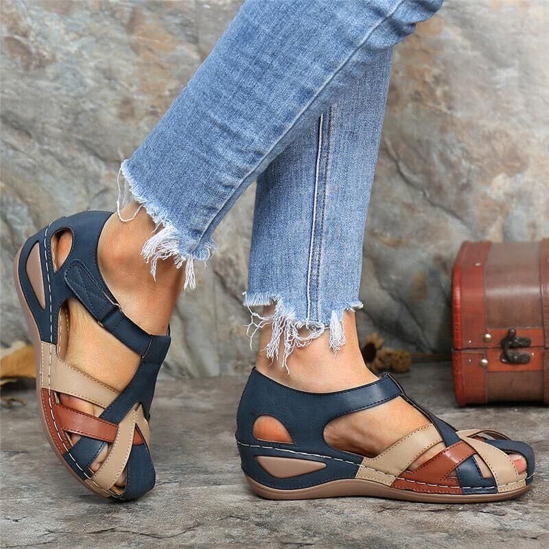 NOVA – Sandales orthopédiques vintage chic