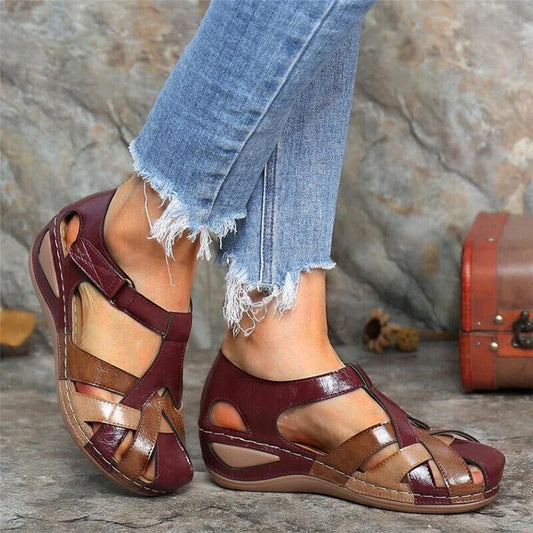 NOVA – Sandales orthopédiques vintage chic
