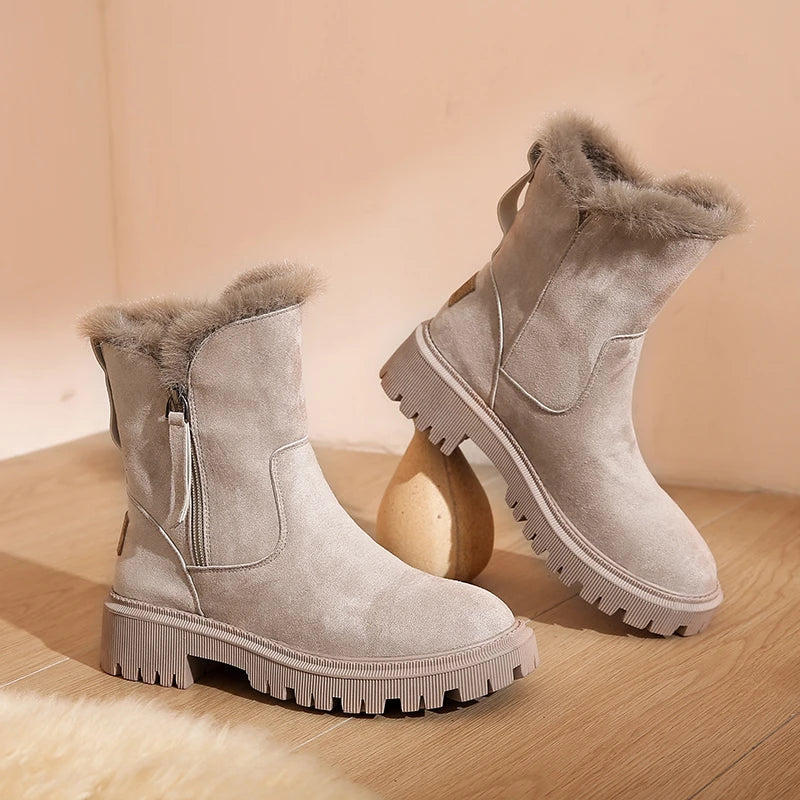 ZARA – Bottes orthopédiques d'hiver en sherpa
