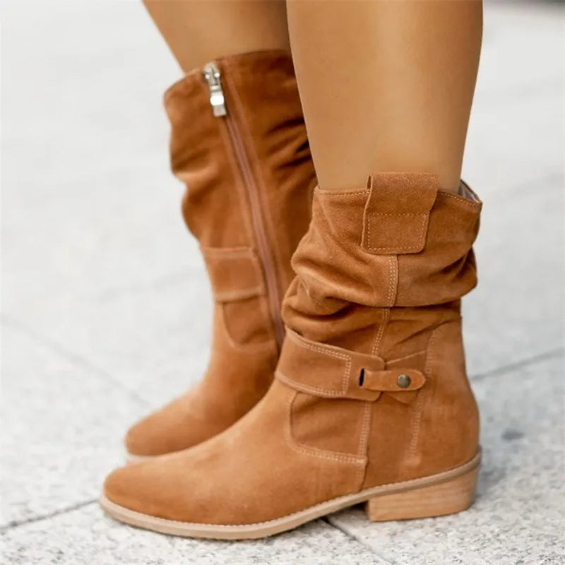 NOVA – Bottes courtes orthopédiques à petits talons