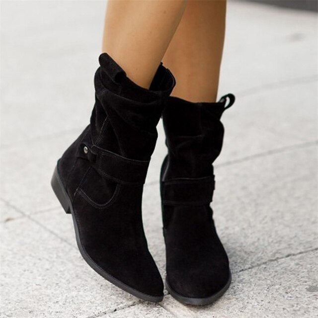 NOVA – Bottes courtes orthopédiques à petits talons