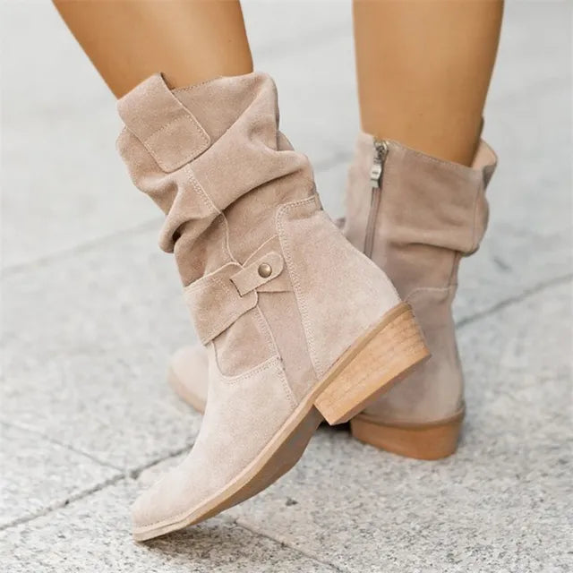 NOVA – Bottes courtes orthopédiques à petits talons