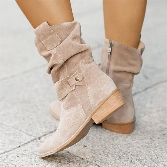 NOVA – Bottes courtes orthopédiques à petits talons