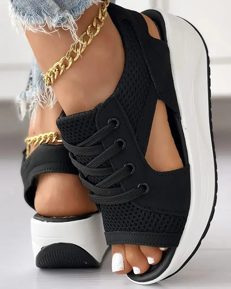 KAYA – Sandales orthopédiques confortables avec lacets