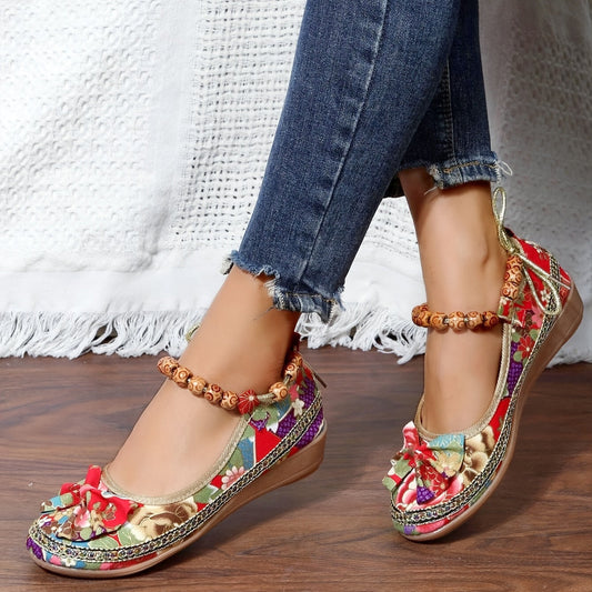 LUNA – Chaussures orthopédiques fleuries pour femmes