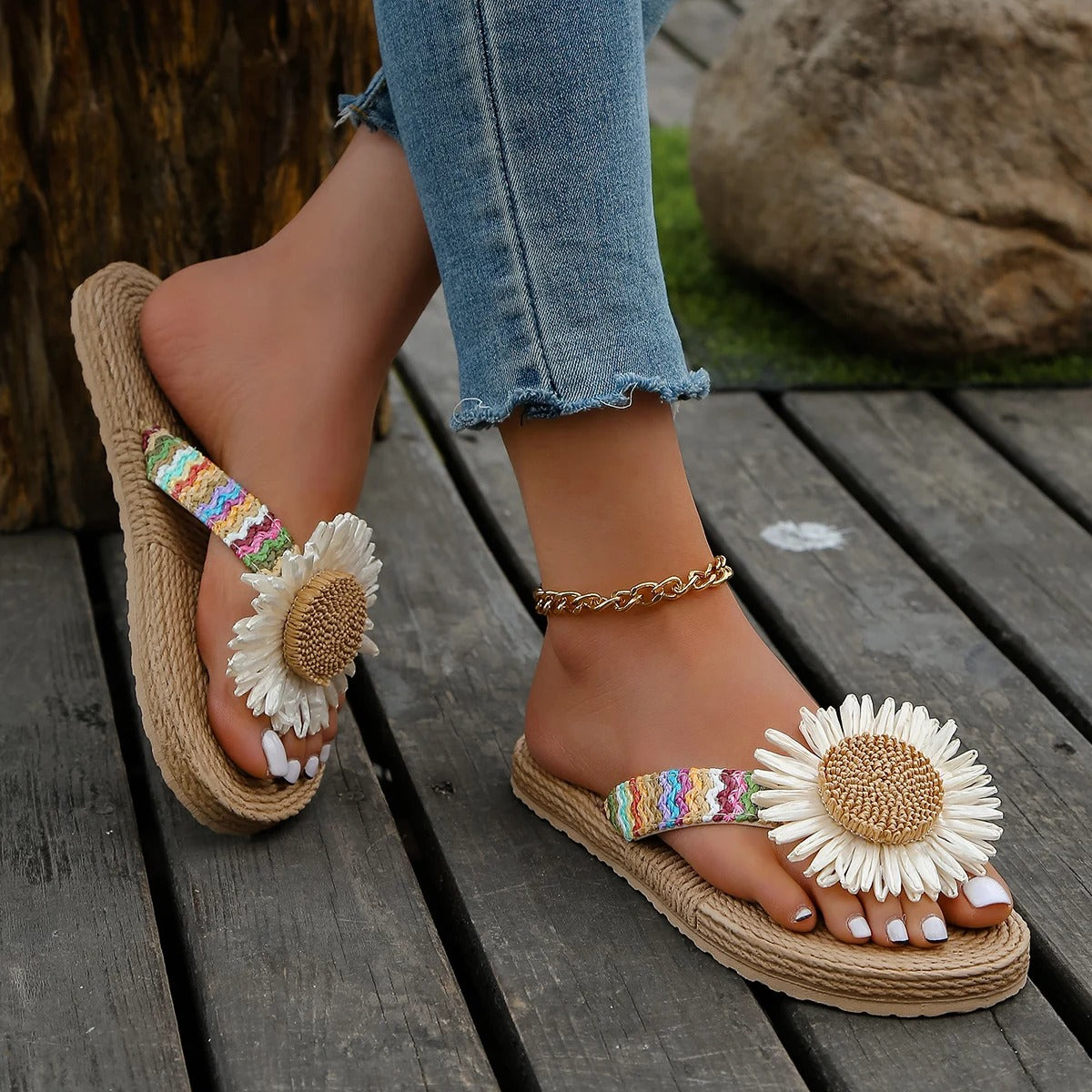 MALYA – Chaussons orthopédiques tournesol