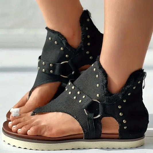 KAYA – Sandales orthopédiques en denim confortables