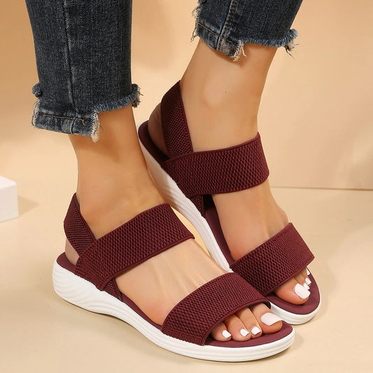 CORY - Sandales orthopédiques à talon compensé